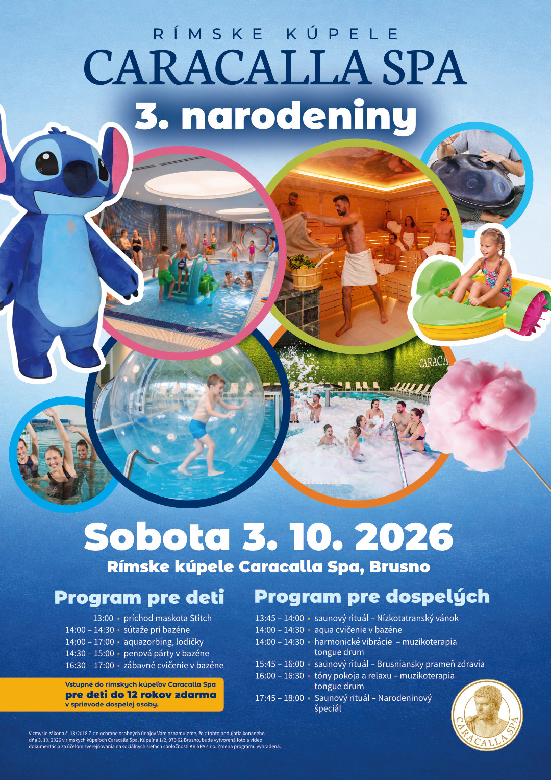 3. narodeniny Caracalla Spa (plagát)